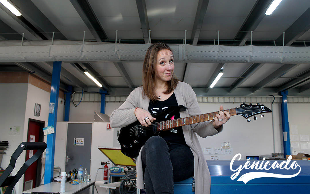 Elodie, la sérigraphie dans la peau.