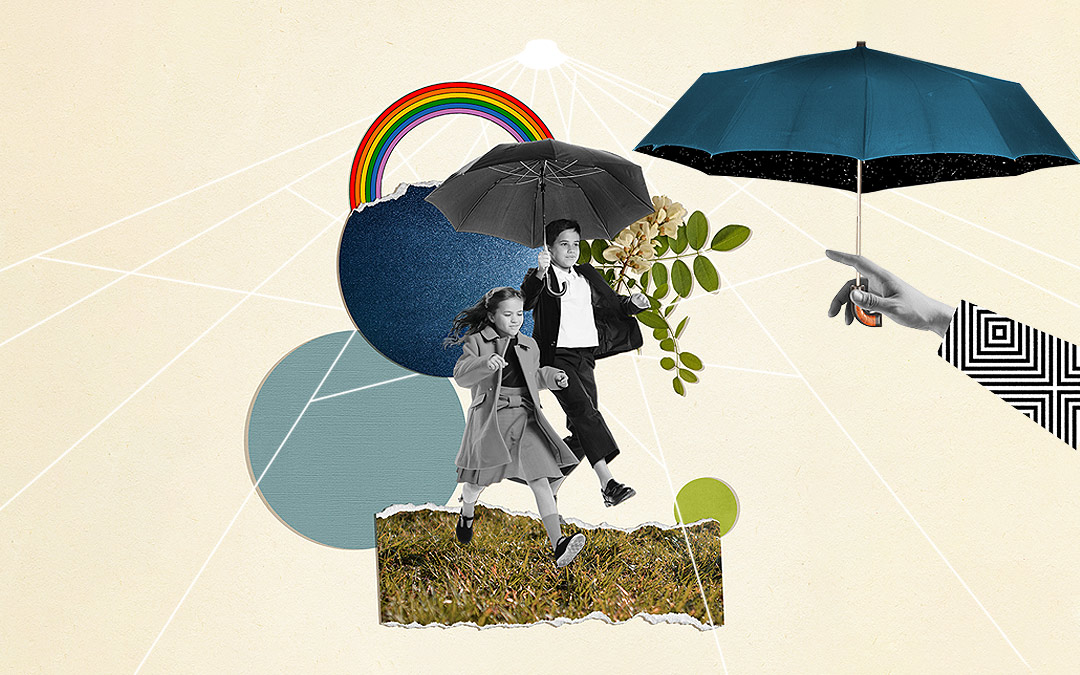 Chantez sous la pluie avec un parapluie personnalisé