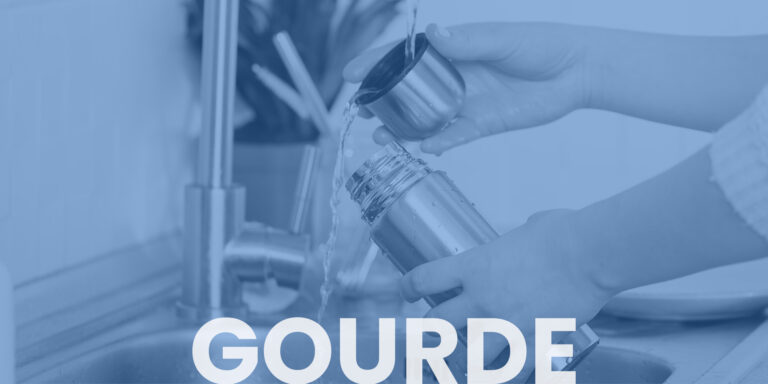 Gourde en RPET Gourde fabriquée en France Gourde en aluminium sport Gourde chic en aluminium Capacit...