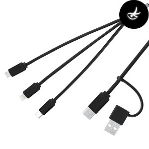 Câble 5 en 1 recyclé publicitaire