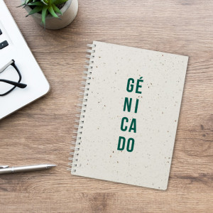 Carnet A5 à spirale couverture graines