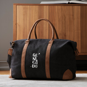 Sac de voyage en toile recyclée